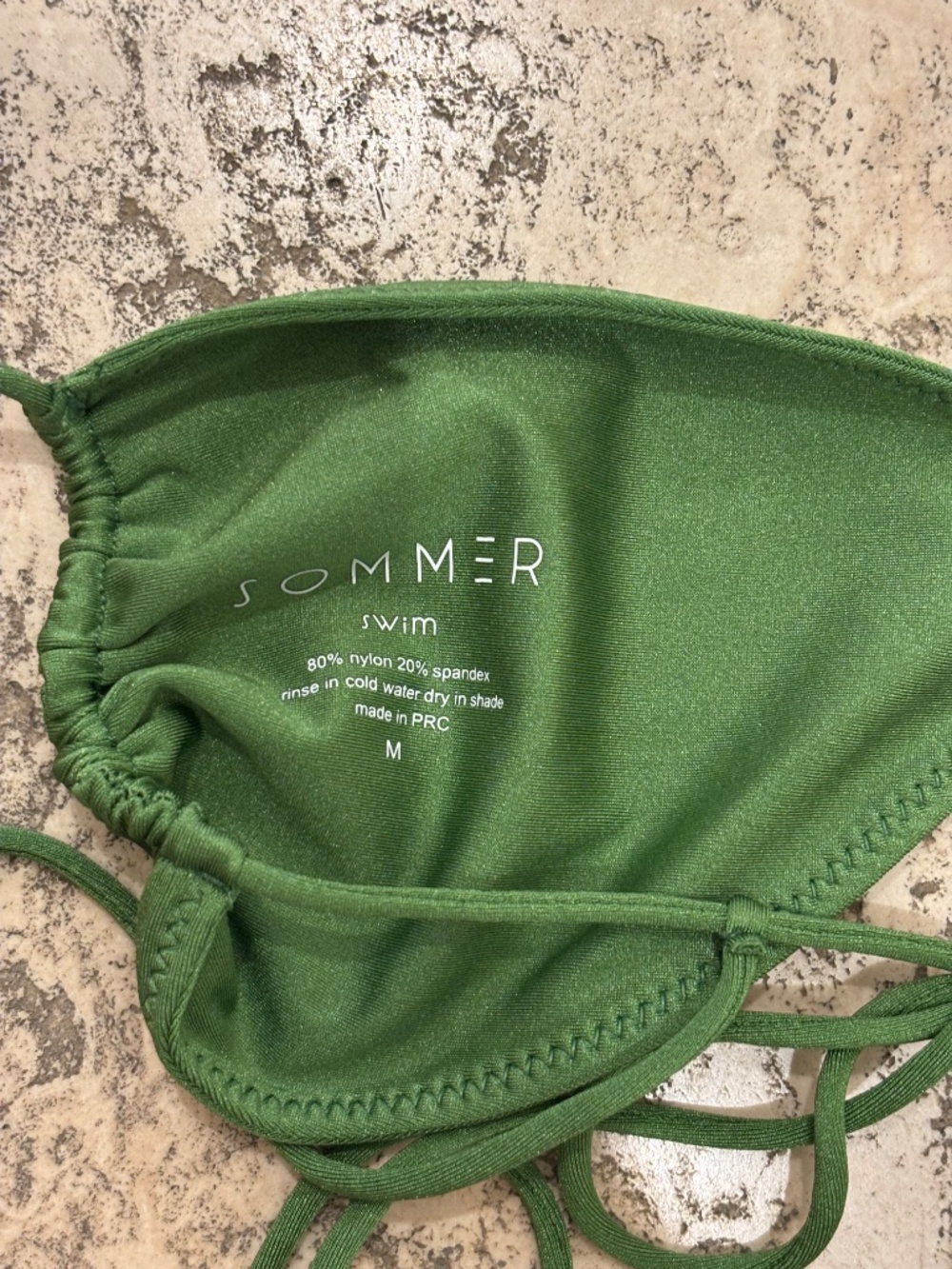 Sommer Swim Green Bikini Set | Top M & Bottom S | NWT - Picture 6 of 7